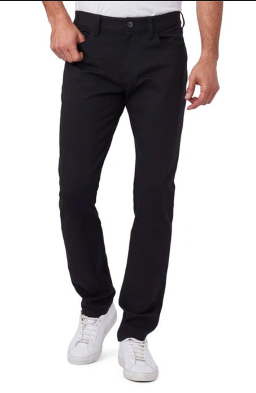 Paige Jeans Mens 36 x 27 Black Transcend Leyton Chino Pants Stretch